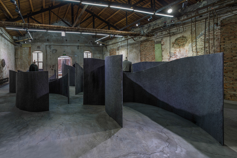 veeco zhao clothing exhibited in installation by update studio