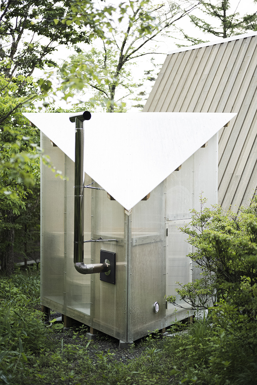 triangulated finnish sauna inspired by japanese teahouse 1