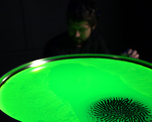 solaris installation by save lab visualizes brain waves with magnetic liquid