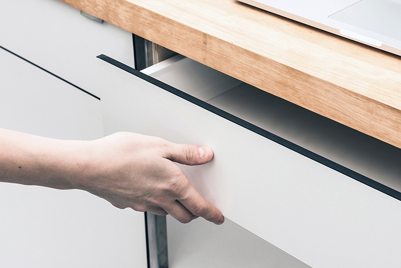 bonpart's altbau modern kitchen element for viennese flats