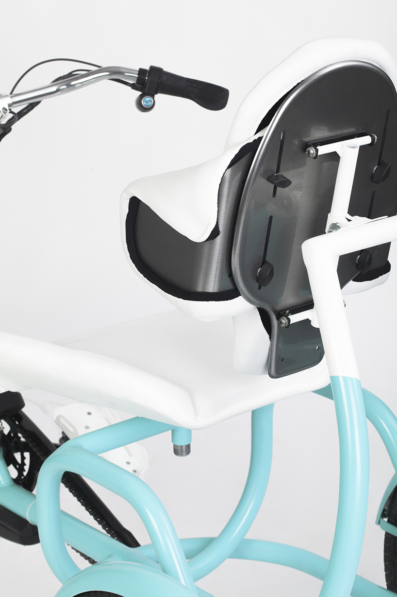 the CERO e-tricycle emphasizes strength + support