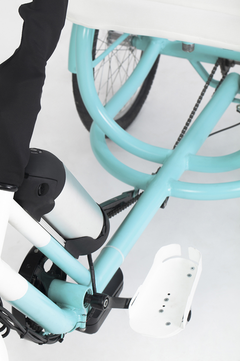 the CERO e-tricycle emphasizes strength + support