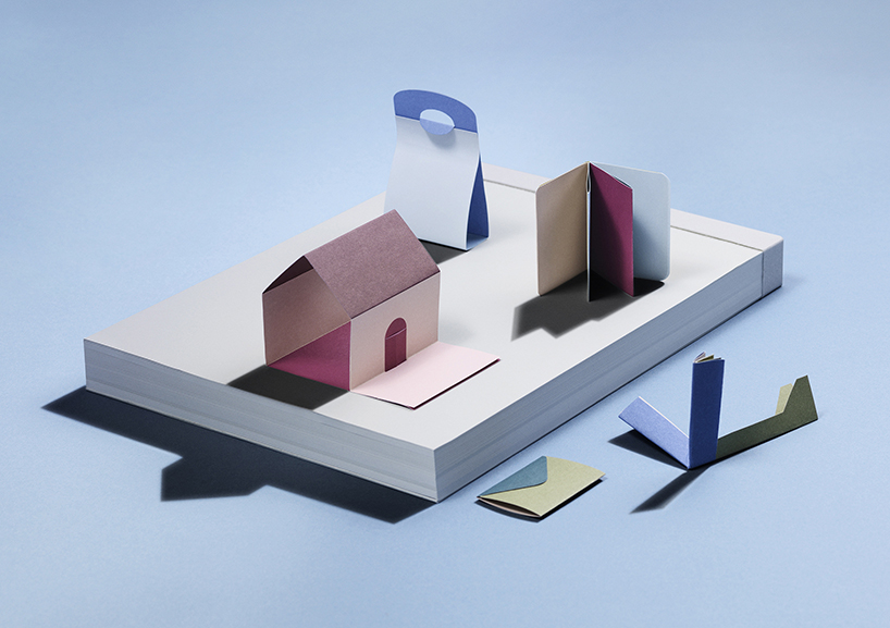 joan rojeski studio creates miniature shape-shifting sticky notes