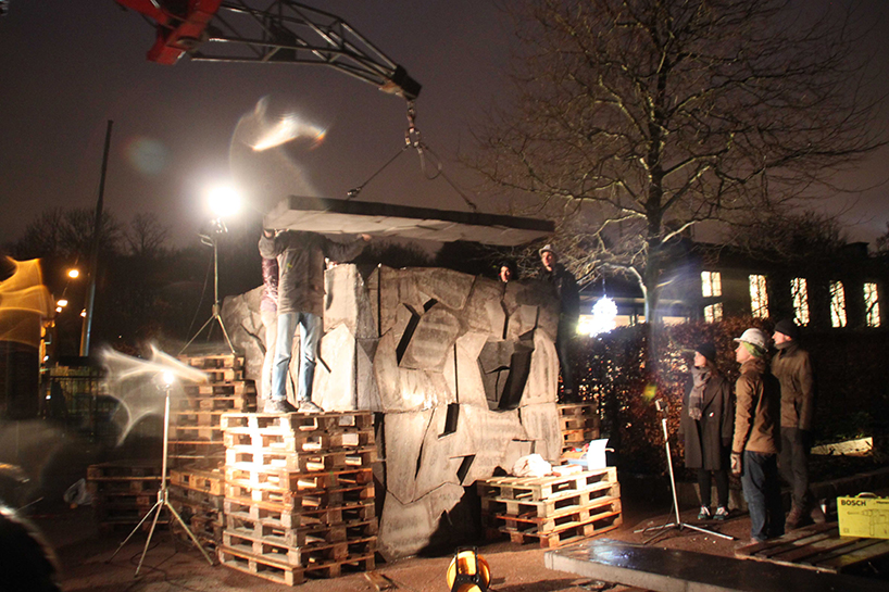 crack pavilion by chalmers university architecture students