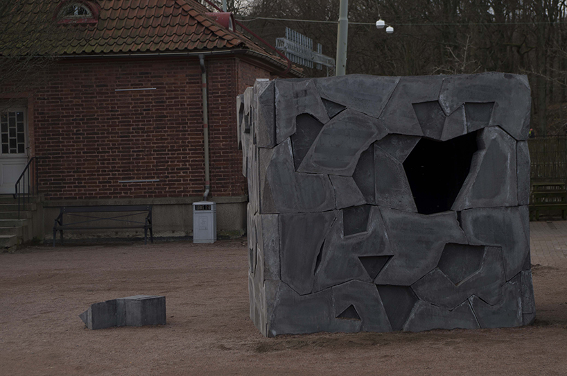 chalmers university architecture students the crack pavilion designboom