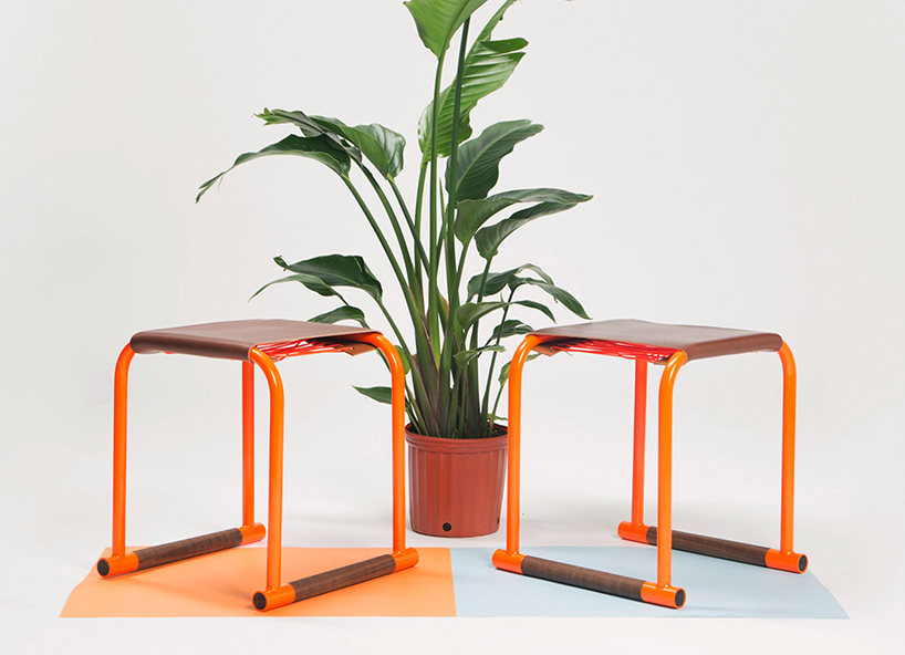 slot stools project by luke gorden is an exploration into 'toolless furniture'
