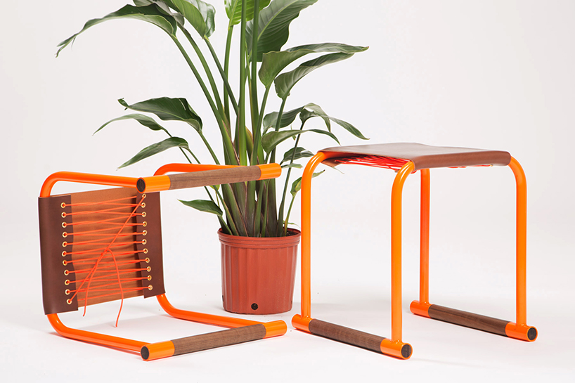 slot stools project by luke gorden is an exploration into 'toolless furniture'