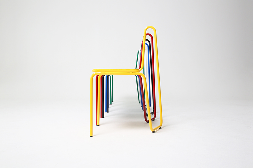 SOHN depicts line drawings into the one liner series chair