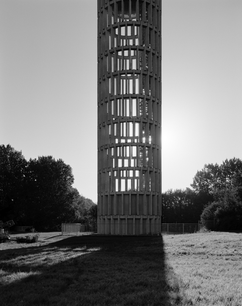 barthélémy griño architectes raises a perforated radar tower in saclay, paris