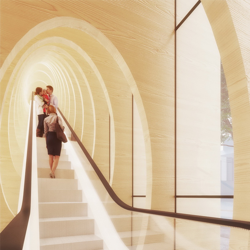 3GATTI's museum proposal in finland aims to be a landmark with its giant wooden blades