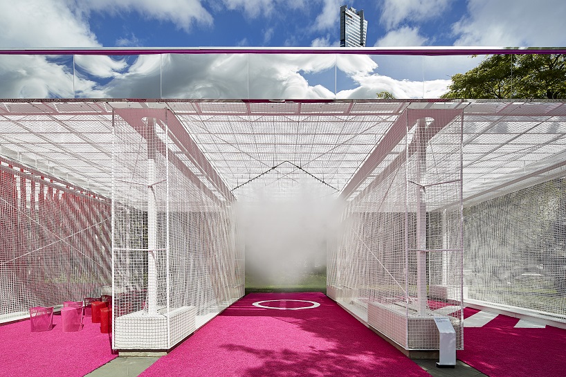M@STUDIO architects neon-pink car wash pavilion 2016 NGV architecture commission australia