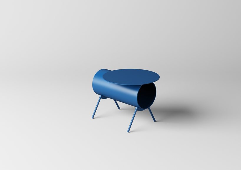mario tsai's side table is reminiscent of the piggy bank
