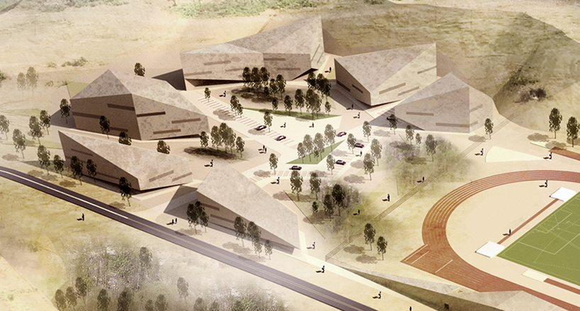 mateusz tanski jaworzno sports center poland designboom