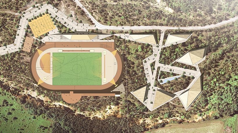 mateusz tanski jaworzno sports center poland designboom