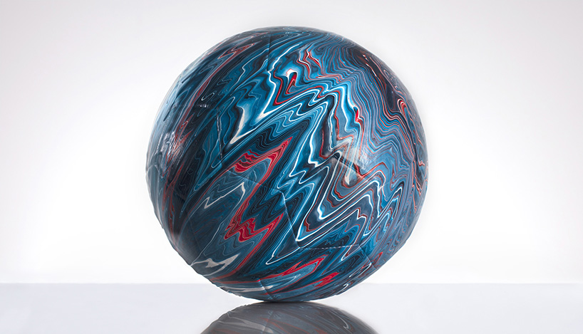 craig black turns national football kits into colorful marbled balls designboom