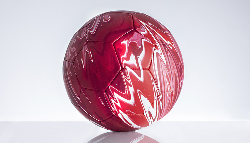 craig black turns national football kits into colorful marbled balls designboom