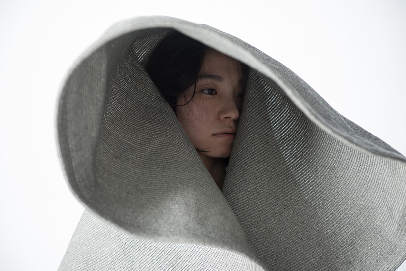 kosaku matsumoto explores limits with over-scaled braid hat