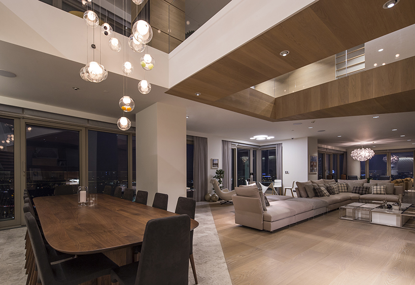 fields completes bespoke interior of a split level apartment in istanbul