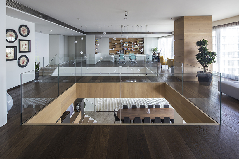 fields completes bespoke interior of a split level apartment in istanbul