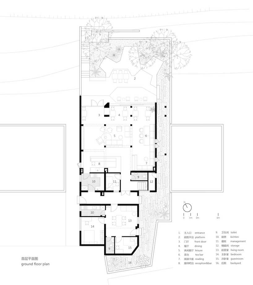 mat office frames ocean views in summer hotel in chinese island