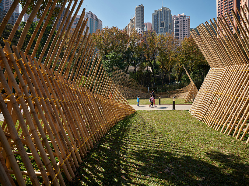 Impromptu Projects Erects Bamboo Chasing Sounds A Stage Design In Hong Kong