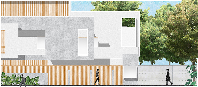 renesa's house in india creates a collage of massive geometric forms