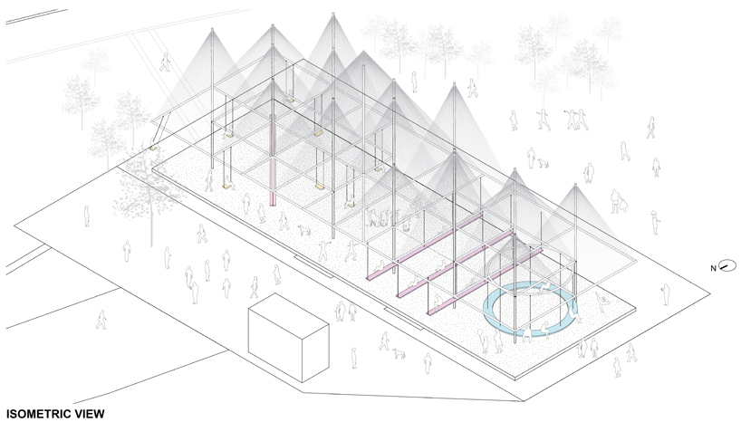 studio kota's 18 peaks pavilion reflects hong kong's mountainous terrain