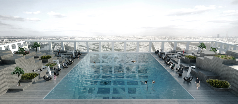 tommaso bernabo silorata sky pool paris competition skyframe proposal 