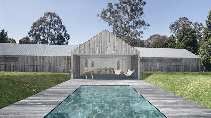 MGAO two-sheds private residence melbourne designboom
