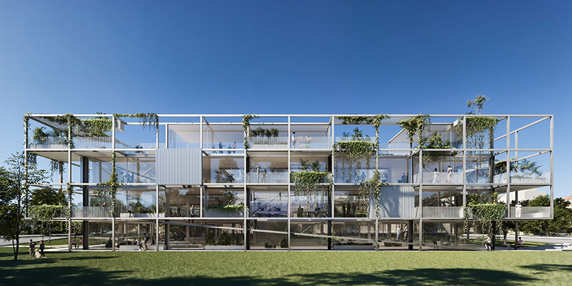 Georges Batzios Architects menawarkan Pierce yang ditanam untuk gedung kantor di Athena