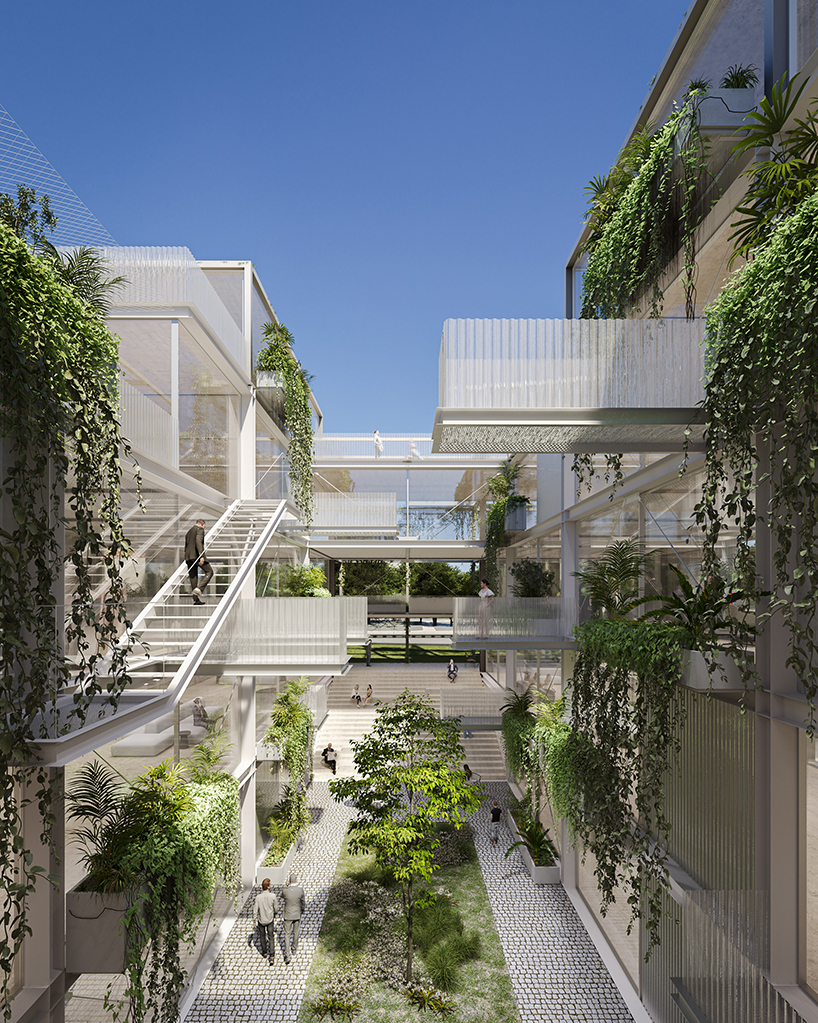 Georges Batzios Architects menawarkan Pierce yang ditanam untuk gedung kantor di Athena