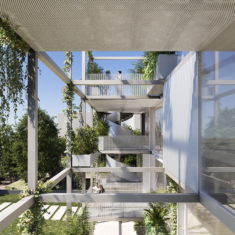 Georges Batzios Architects menawarkan Pierce yang ditanam untuk gedung kantor di Athena