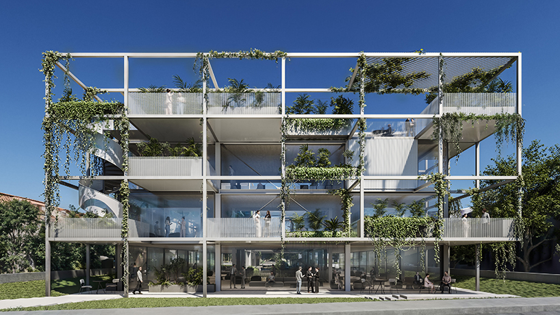 Georges Batzios Architects menawarkan Pierce yang ditanam untuk gedung kantor di Athena