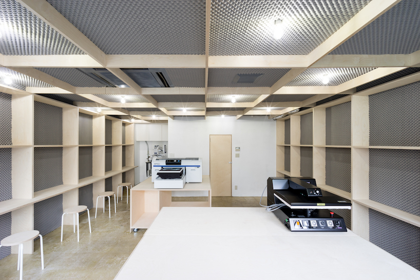 +tic's skin store is a grid of urethane foam and plywood