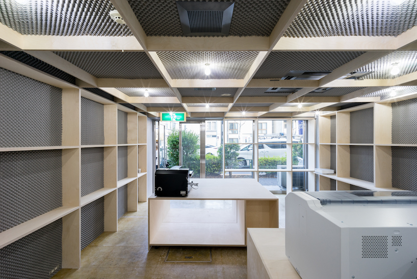 +tic's skin store is a grid of urethane foam and plywood