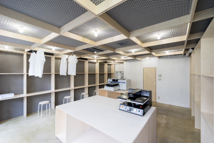 +tic's skin store is a grid of urethane foam and plywood