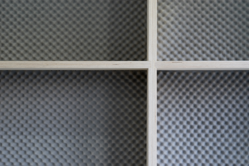 +tic's skin store is a grid of urethane foam and plywood