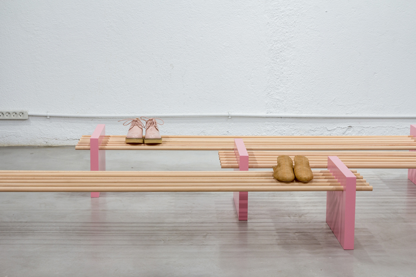 pelonio showroom furniture designboom