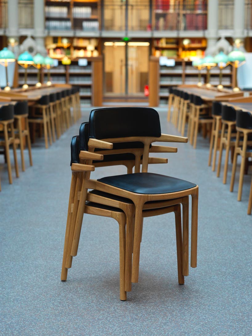 Modern and colourful chair with a built-in library (OFO Chair)