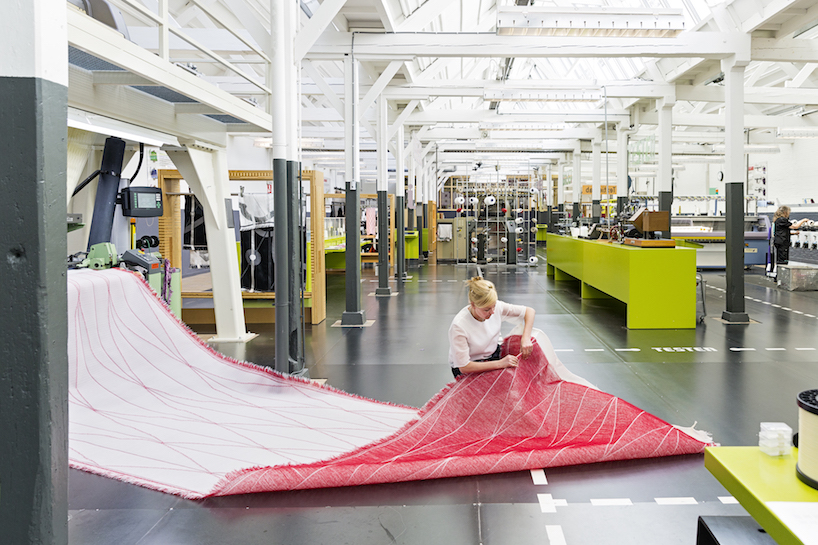 studio samira boon's 3D textile structures translate origami into digital weaving