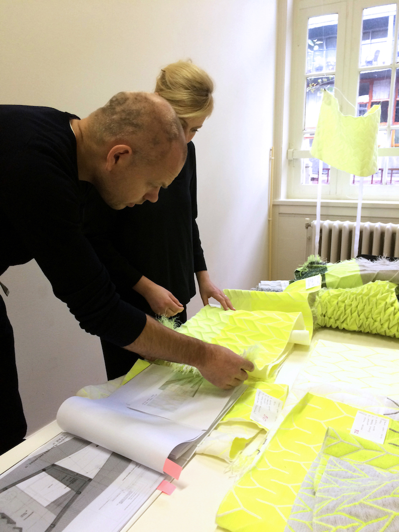 studio samira boon designs productive workspaces with 3D textile acoustic elements