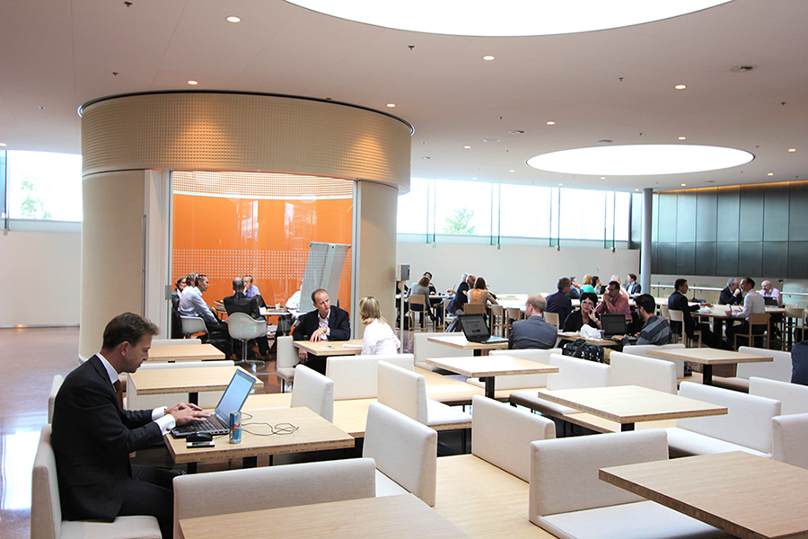 studio samira boon designs productive workspaces with 3D textile acoustic elements