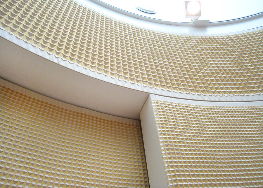 studio samira boon designs productive workspaces with 3D textile acoustic elements