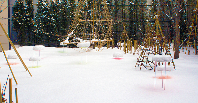 toshihiko shibuya's snow pallet 11 forms doughnuts with vivid color reflections
