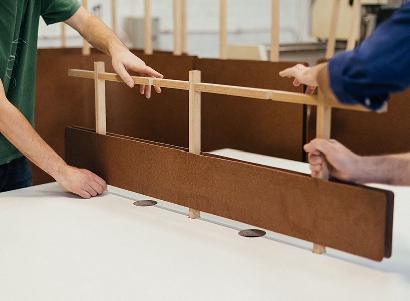 the andes house creates room dividers with composite wooden boards the andes house proyecto ensamble cholguan designboom