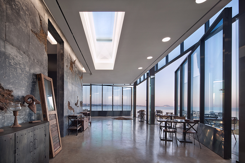 platform_a places café on expansive coast of jeju island, south korea