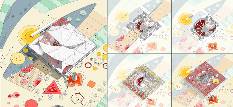 clement blanchet architecture designs contemporary circus for paris metropolitan area