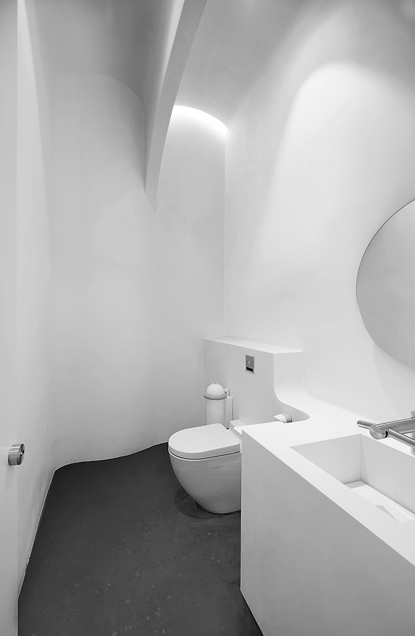 Ida&Billy's arched washroom experience reminiscent of european elegance