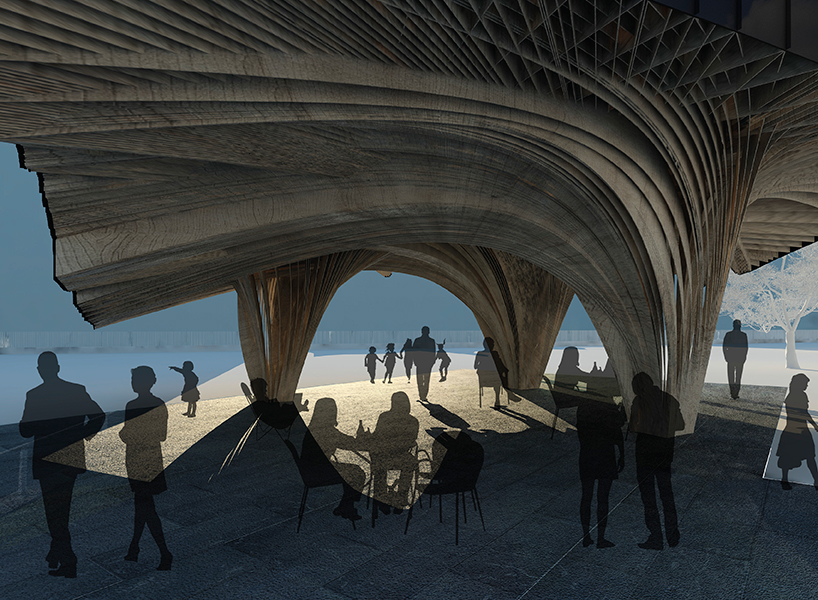 NAAU studio garden pavilion concept NGV