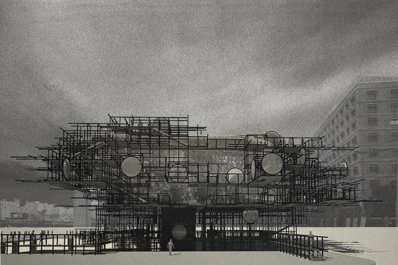 anthony saroufim proposes to transform beirut's egg into a camera obscura anthony saroufim the egg camera obscura beirut designboom